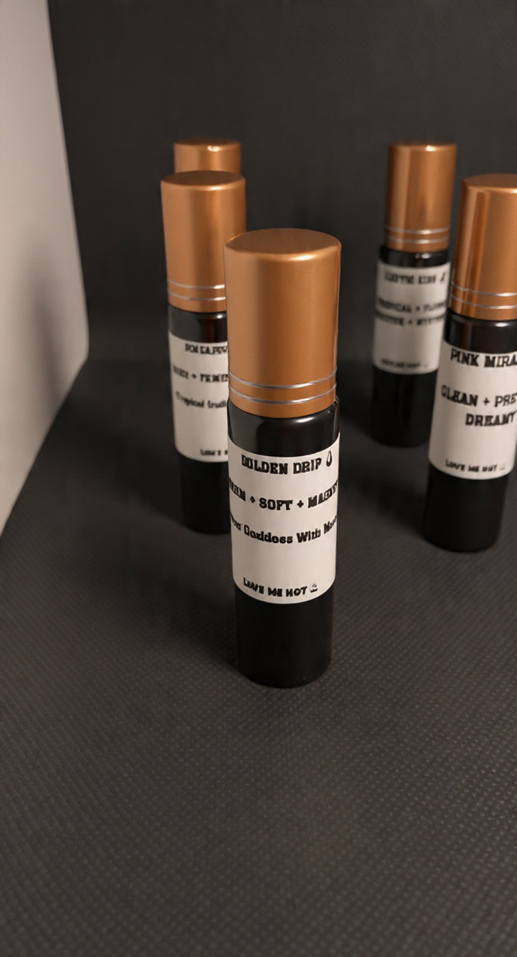 Golden Drip LOVE ME NOT women’s fragrance roller bottle